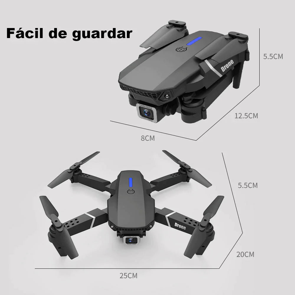 Drone HDPRO 2 com Câmera HD 4k 1080p WIFI e suporte para Celular